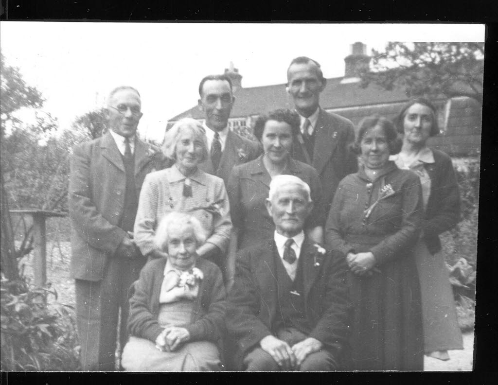 Diamond Wedding Anniversary of James Fielder and Elizabeth Fanny Fielder (Rogers) (May 1954)